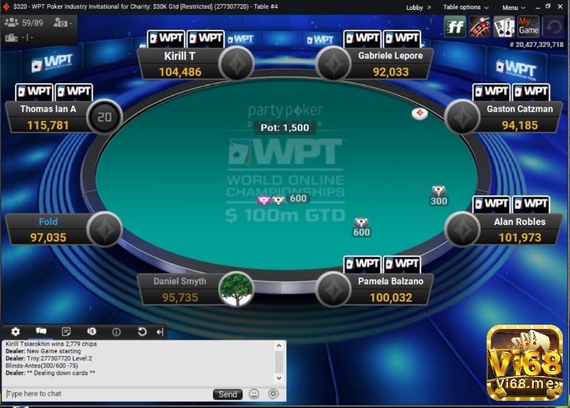 PartyPoker gây ấn tượng với giao diện tối giản, đẹp mắt cùng các giải đấu lớn như MILLIONS Online.