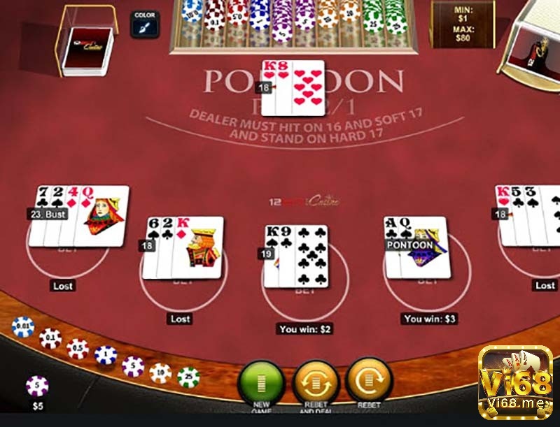 Trò chơi bài này có luật chơi cơ bản dựa trên game bài blackjack nhưng có vài điểm được biến thể khác biệt