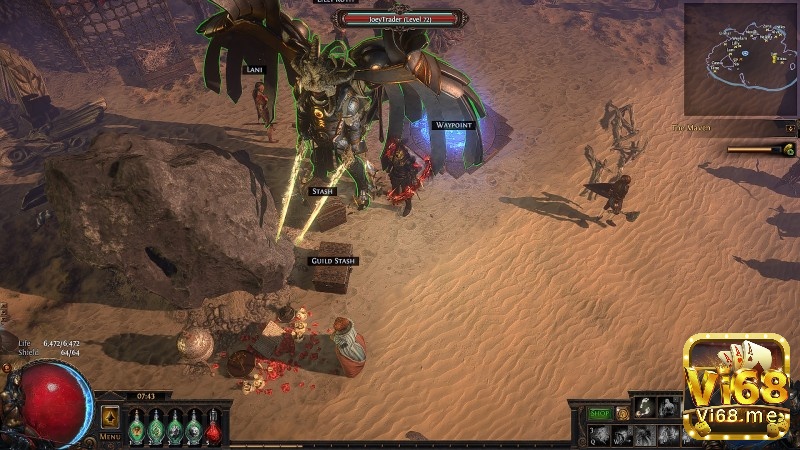 Cây kỹ năng khổng lồ và lối xây dựng nhân vật đa dạng trong game cày cuốc PC Path of Exile.