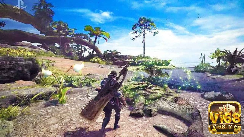 Săn quái vật khổng lồ và chế tạo trang bị mạnh mẽ trong Monster Hunter PC.