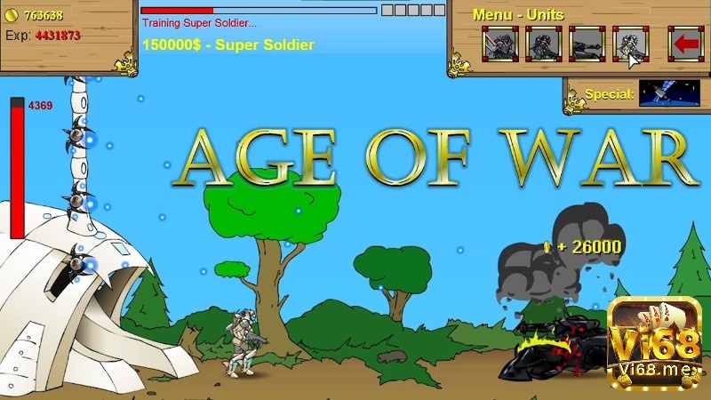 Age of War là một ví dụ điển hình cho sự mộc mạc nhưng gây nghiện của dòng thủ thành cổ điển