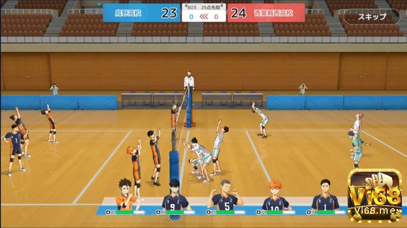 Màn thi đấu bóng chuyền 3D cel-shading của Haikyuu!! Fly High hứa hẹn tái hiện nguyên tác anime nổi tiếng.